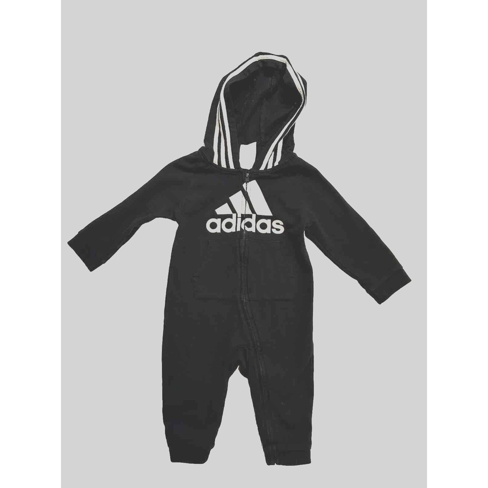 Adidas - Baby 12 Month Logo Boy/Girl - Hooded One Piece